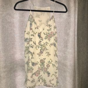 White floral camisole